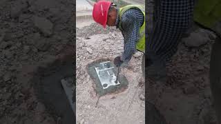 Wire mesh ground anchor cement mortar fixing process [upl. by Treat]