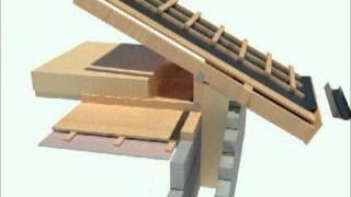 Passive House Design  Roof Detail 3D [upl. by Eidac]