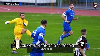 Grantham Town 20 Salford City  EvoStik Northern Premier League 281115 [upl. by Idhem]