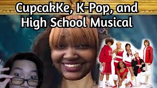 High School Musical  KPop  Slurp to the Top and ORANGE CARAMEL CupcakK Remix Reactions [upl. by Aerdnua]