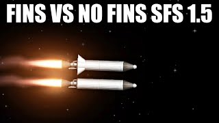 Fins vs no fins in space spaceflight simulator sfs 15 shorts [upl. by Cohl]