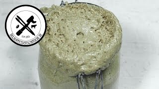 Sauerteig herstellen  Rezept [upl. by Nivek]