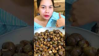 Snail fried delicious foods mukbang eatingshow food shorts [upl. by Segalman]