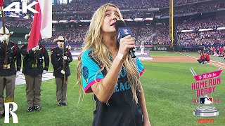 Ingrid Andress  StarSpangled Banner  Live  TMobile Home Run Derby 2024 FULL VIDEO [upl. by Markiv709]