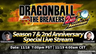 DRAGON BALL THE BREAKERS – Season 7 amp 2nd Anniversary Special Live Stream [upl. by Merridie]