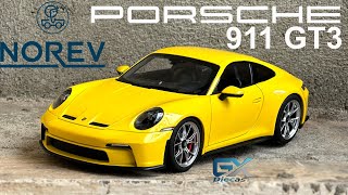 118 NOREV Porsche 911 GT3 2021 Yellow [upl. by Oinimreh]