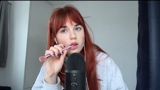 ASMR FAST AND AGGRESSIVE SPIT PAINTING MOUTH SOUNDS AND NIBBLING [upl. by Alikat]