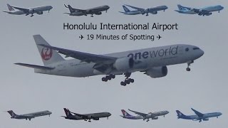 The ULTIMATE Honolulu International Airport Planespotting Video  19 Minutes of Action [upl. by Megdal769]