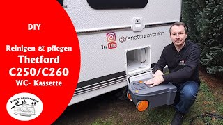 DIY  Reinigung und Pflege der Thetford C250 C260 Toilettenkassette  fendtcaravanfan [upl. by Eberle]