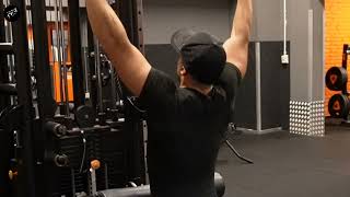 Wide Grip Lat Pulldown Demonstration For Beginners  Great Alternative For Pull Ups Correct Form [upl. by Enoval197]