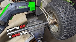 How to Unseize a Wheel from a Snowblower Axle [upl. by Denae560]