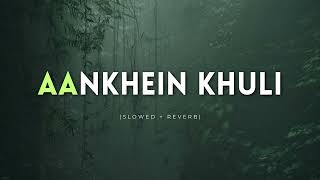 Aankhein Khuli  Slowed  Reverb [upl. by Alracal]