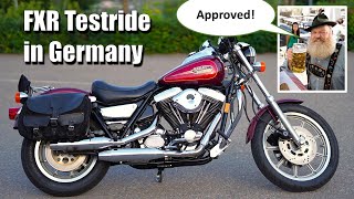 Riding Harley Davidson FXR in German Countryside  Walkaround  Testride  Onboard Sound [upl. by Mellitz]