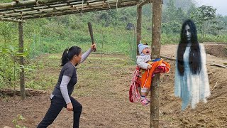 How to Make a Bamboo House  Harvesting KOHLRABI Garden Goes to market sell  Single Mom VN [upl. by Gilford]