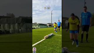 Celine Dept Long Jump Football football jumpchallenge soccer tranding funny [upl. by Ahsier844]