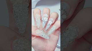 Bride nails nails extension nailart nailartandextension naildesign nailtutorial bride white [upl. by Brocklin]