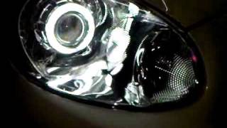 NISSAN MARCH  BIXENON PROJECTOR LENS amp CCFL BY BANKKIN [upl. by Ruggiero]