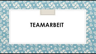 Teamarbeit I Goethe B2 Sprechen I Thema Teil 1 [upl. by Akemrej247]