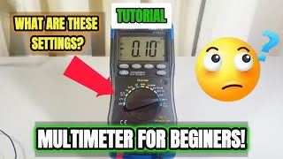 MULTIMETER BASICS HOW TO TEST VOLTAGE AMPERAGE AND RESISTANCE DIY [upl. by Chet]