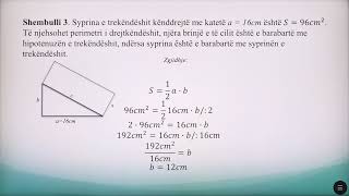 8 02 079  Java 20  Matematikë  Zbatimi i teoremës së pitagorës në trekëndësh [upl. by Nire799]