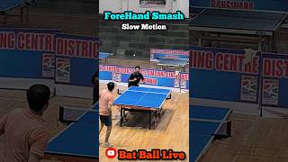 Forehand Smash in Table Tennis 🏓 Table Tennis Rally tabletennis pingpong [upl. by Ev]