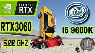 beamng drive 4k rtx 3060 i5 9600k Big Crash [upl. by Airdnalahs637]