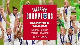 England Champions Party  Trafalgar Square  Lionesses [upl. by Arakihc703]