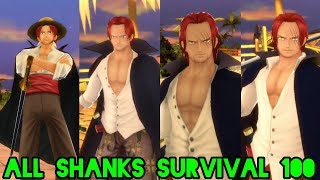 All Shanks survival 100 gameplay in One Piece Bounty Rush  OPBR [upl. by Ayikur]