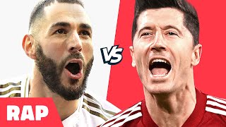 â™« BENZEMA vs LEWANDOWSKI  Batalha de Rap ft Falso 9 [upl. by Aerdnwahs]