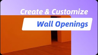 Create and Customize Wall Openings in Homestyler [upl. by Anahsirk]