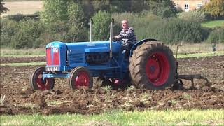 Fordson Major Perkins V8 cultivating at speed [upl. by Kellyann699]