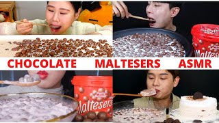 Chocolate Maltesers ASMR Compilation Videos  Crunchy Bites Maltesers  Chocolate Maltesers Mukbang [upl. by Nananne669]