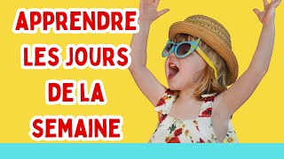 Apprendre les jours de la semaine en français avece chanson pour bébé et enfant  Comptine nursey [upl. by Enait]