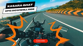 Epic Downhill Ride on Kasara Ghat  KTM Adventure 390  October 2024 [upl. by Ahsiyt]