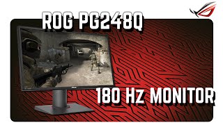 180 Hz Monitor ROG PG248Q auf der ESL One 2016 [upl. by Chrisse]