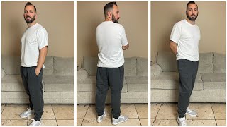 Amazon Essentials Mens Fleece Jogger Pant  Sweatpants Review and Try On [upl. by Corron]