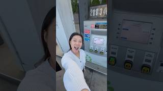 First time gassing up a car ⛽️ justagirl driverslicense [upl. by Caputto]