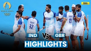 IND Vs GBR Hockey Highlights Harmanpreet Shines India Beat Great Britain At Paris Olympics 2024 [upl. by Myrvyn]