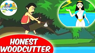 Honest Woodcutter  Moral Stories for Kids Pre School amp Kindergarten Stories  Jingu Kids [upl. by Simmie537]