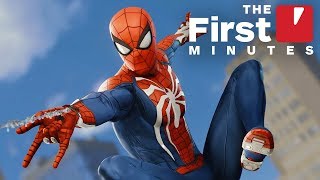 The First 20 Minutes of Marvels SpiderMan PS4 Gameplay in 4K [upl. by Ttik271]