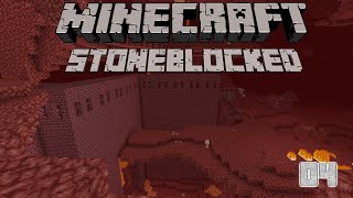 Stoneblock Bedrock Edition Episode 4 The nether and meteorite [upl. by Etoile]