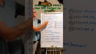 ANGIELSKI do i w PRACY tych terminów NIE tłumacz tylko używaj englishforbusiness [upl. by Chapen]