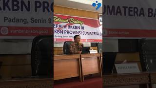 Menghadiri Kegiatan Pembinaan Pegawai di Lingkungan BKKBN Provinsi Sumatera Barat bkkbn [upl. by Magner]