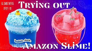 Amazon Slime Kits  Is it Worth it  Slimemas Day 11 [upl. by Kooima999]