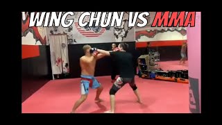 Two Wing Chun Guys Challenge MMA Guy In China  MMA vs Wing Chun [upl. by Afnin]