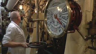 Ship Engine Room  Triple Expansion Steam Engines  SS Shieldhall [upl. by Furtek752]