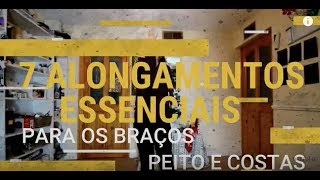 7 alongamentos para braços peito e costas [upl. by Magbie]