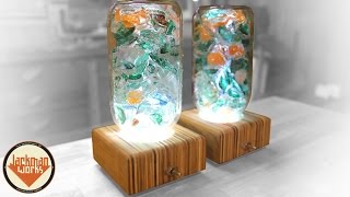 Upcycled Glass Lamps 20 [upl. by Arym]