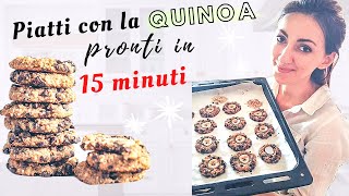 3 RICETTE CON LA QUINOA PRONTE IN 15 MINUTI [upl. by Conn387]