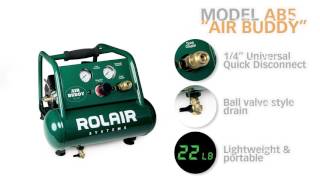 RolAir AB5 Air Buddy Trim and Finishing Air Compressor [upl. by Nath464]